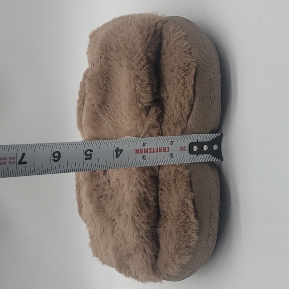 1981- 32 Degrees Heat Plush Cushion Slide Women's Size 9 - 10 Brown Color NWT - Picture 5 of 10
